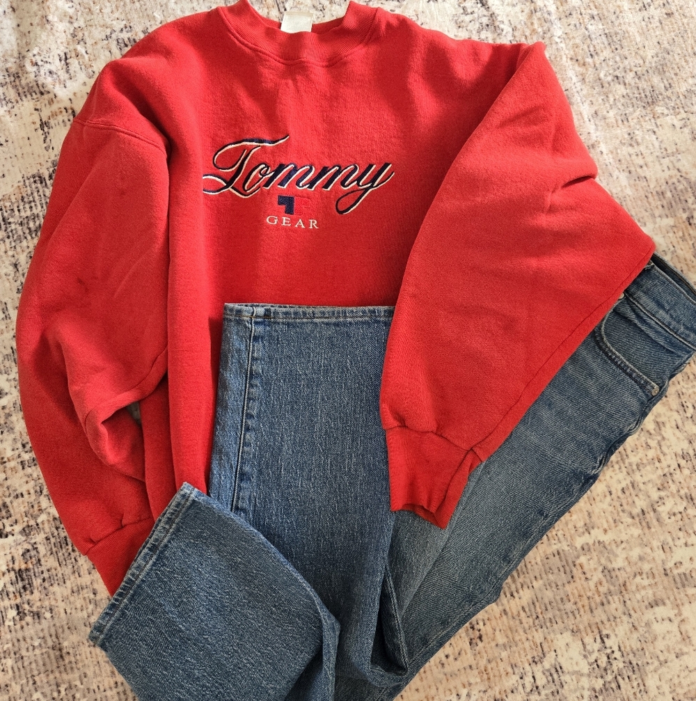 Vintage 90s Tommy Gear Bootleg Crewneck Sweatshirt L